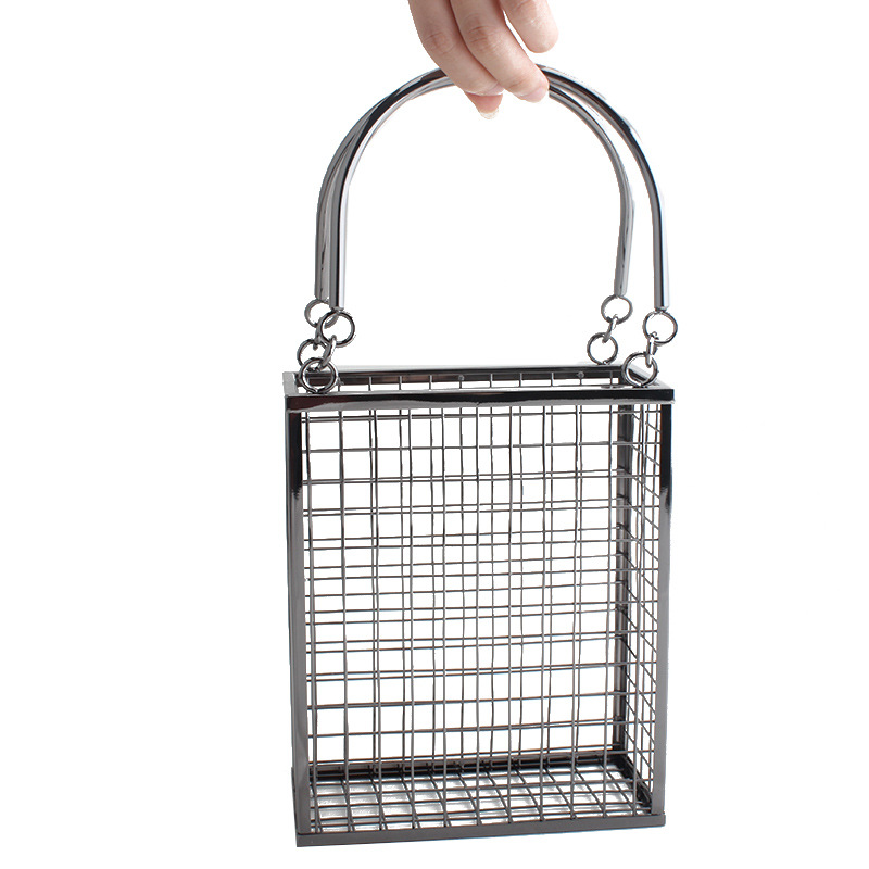 Mesh Strap Metal - Tas Selempang Logam Berongga Musim Semi
