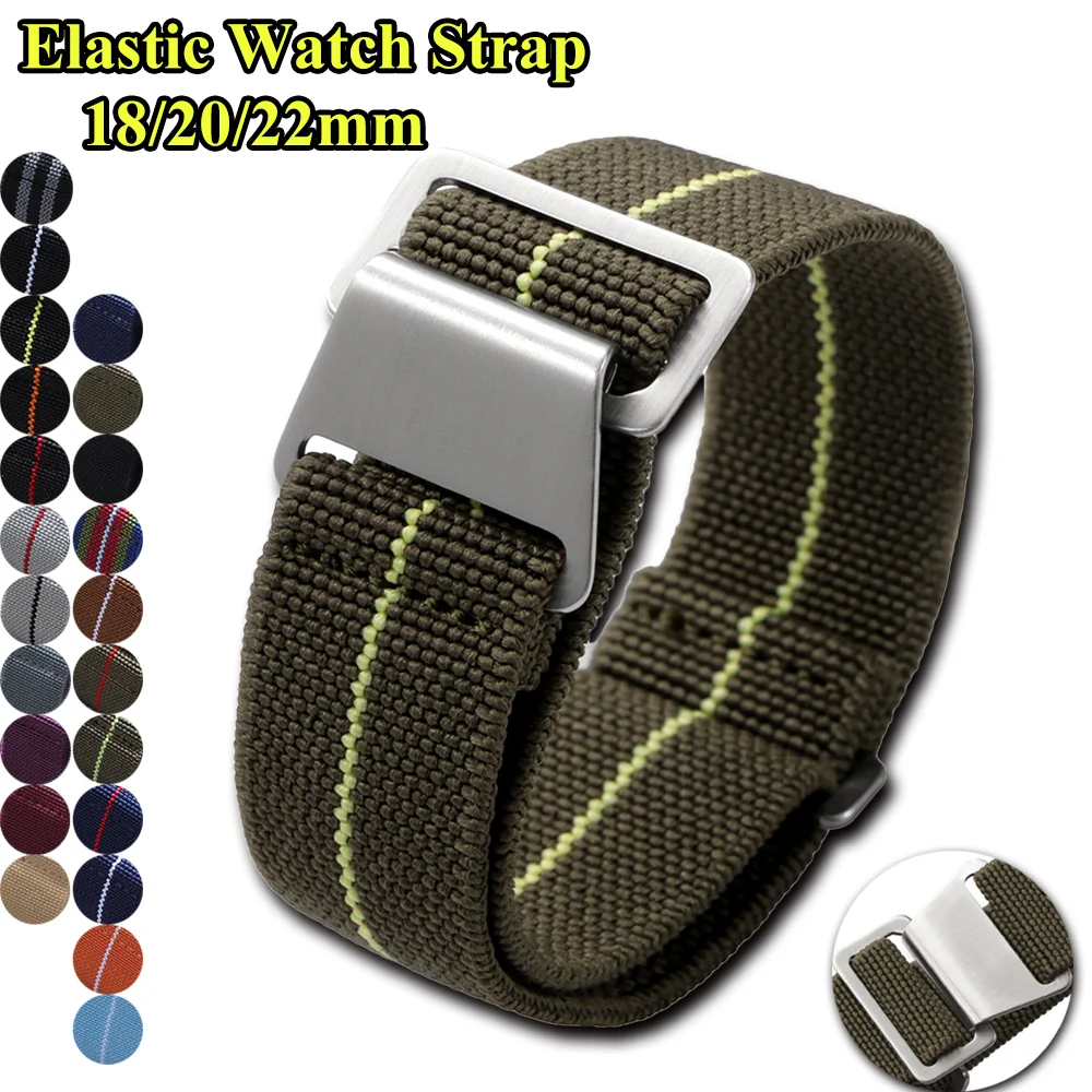 Nato Strap Nylon - Tali Jam Tangan Elastis 18Mm 20Mm