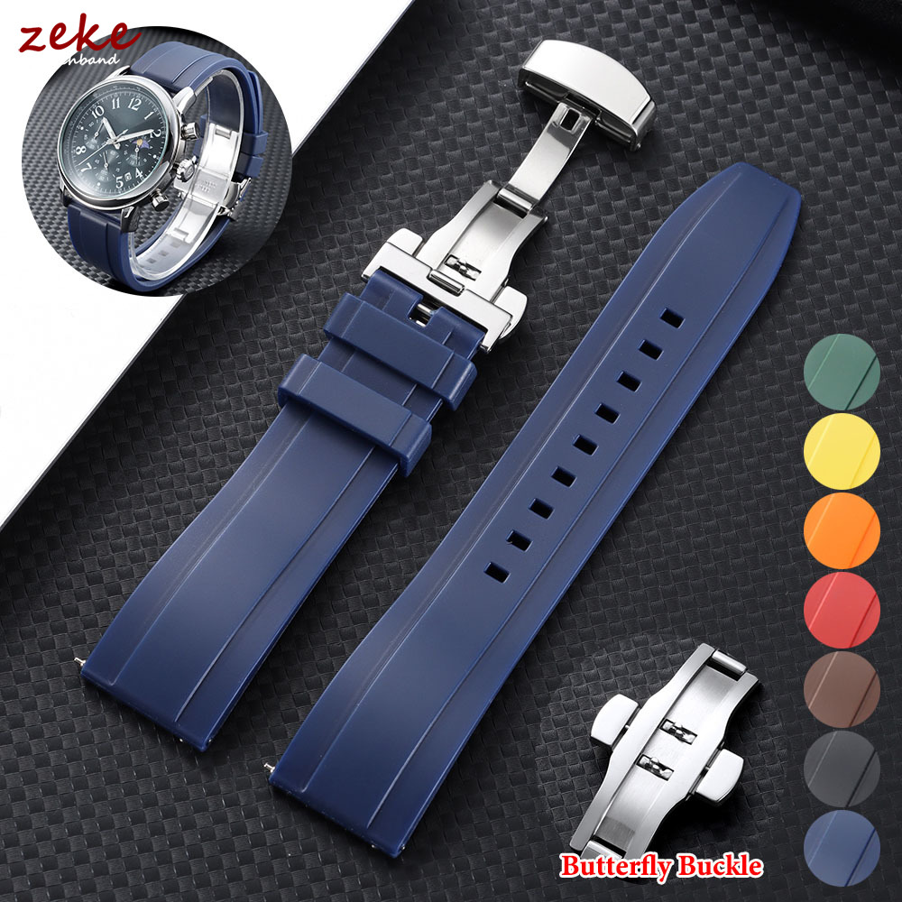 Butterfly Clasp Deployant - Tali Karet 20Mm 22Mm untuk Tali