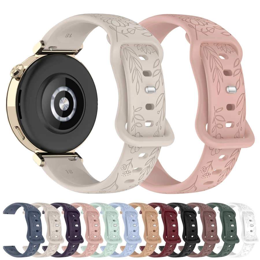 Silicone Watch Band 22Mm - Tali Silikon Bunga 3D 20 22mm