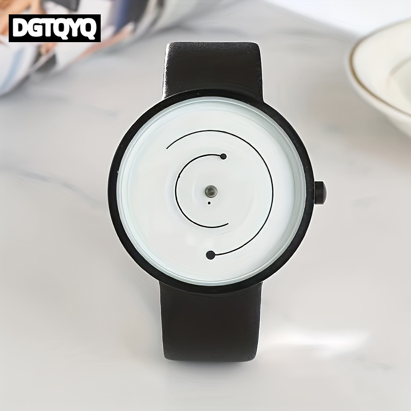 Leather Watch Band Men - Jam Tangan Kreatif Fashion Pria, Jam