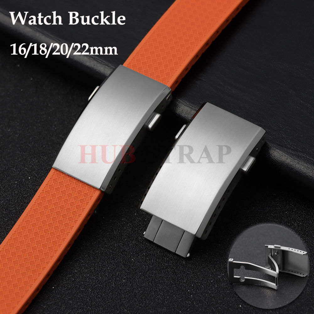 Silicone Watch Band 22Mm - 16mm 18mm 20mm 22mm Gesper Jam