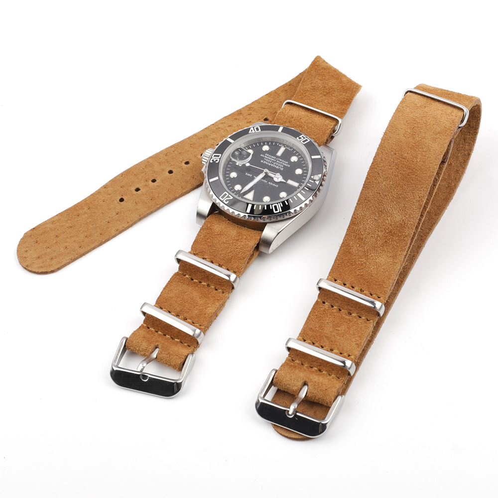 Suede Strap Watch - Tali Jam Tangan Olahraga Kulit Asli