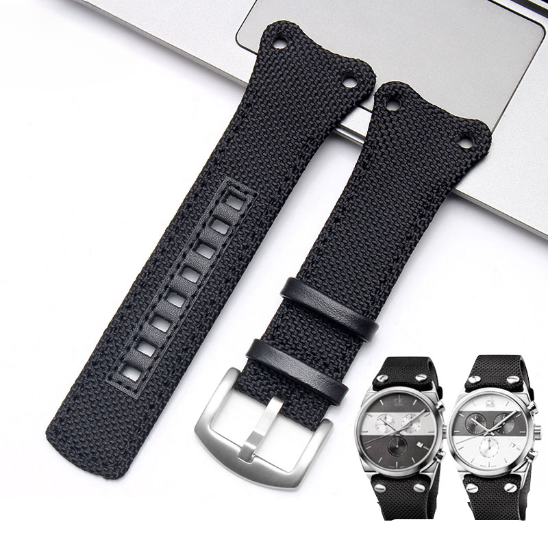 Canvas Strap Watch - CK gelang jam tangan kanvas nilon