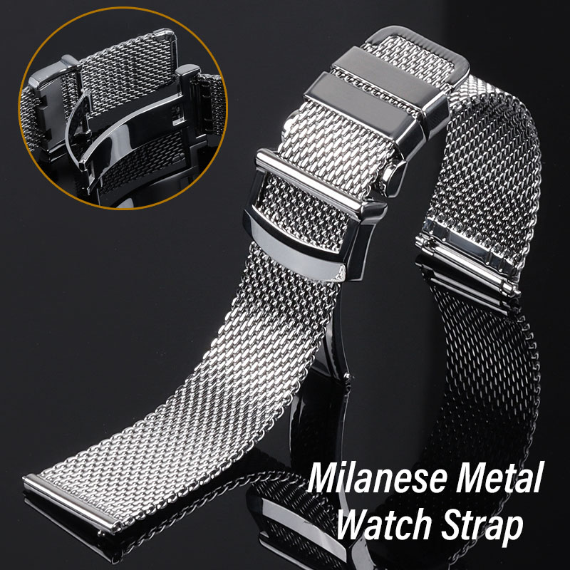 Mesh Strap Metal - Tali Jam Tangan Jaring Milan untuk