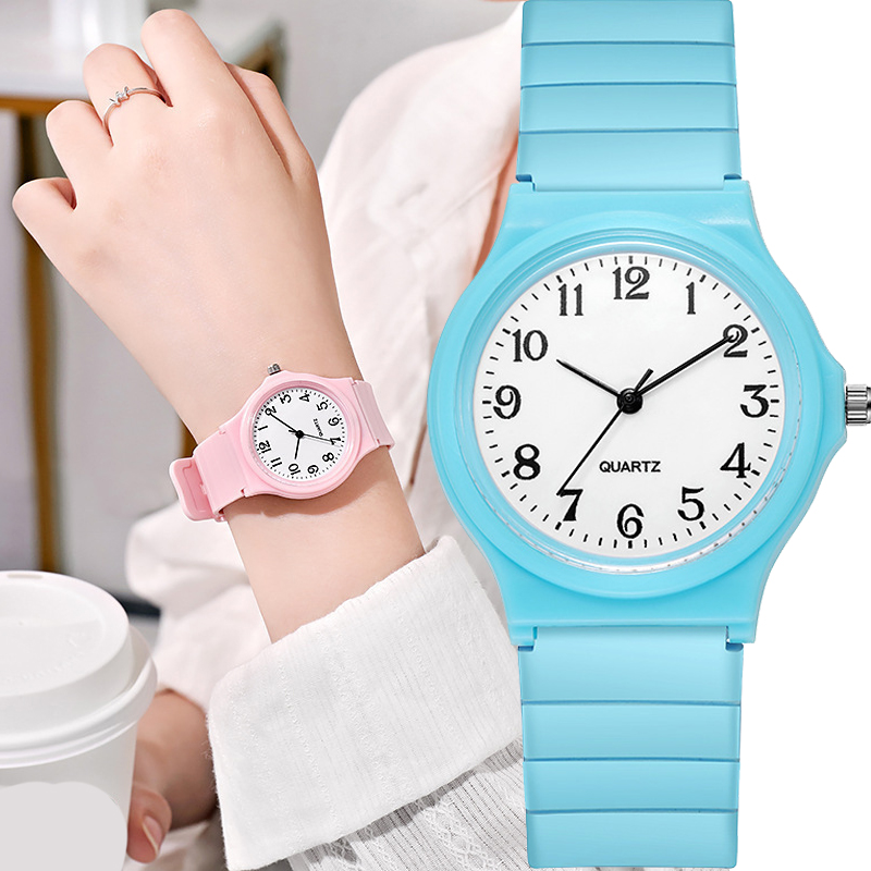 Silicone Band Women - Jam Tangan Anak Perempuan Modis Jam