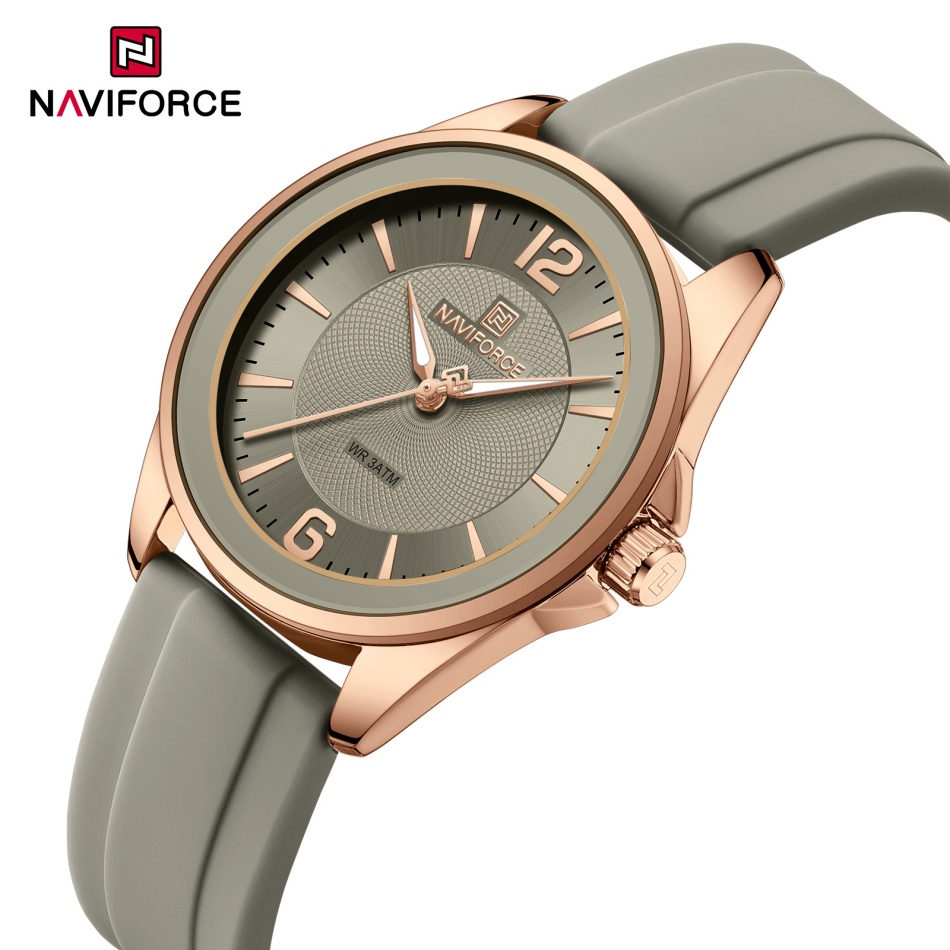 Silicone Band Women - Jam Tangan Wanita NAVIFORCE Gaya Baru