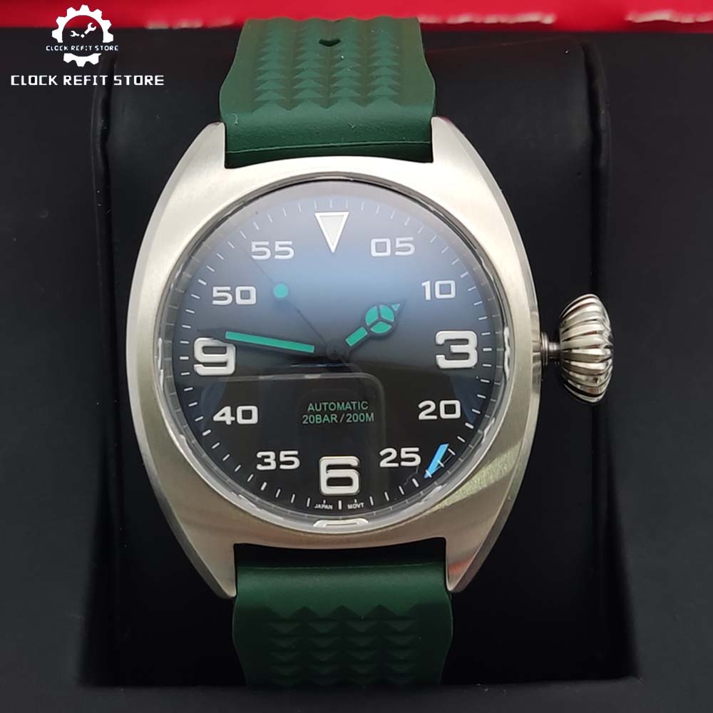 Rubber Strap Diver - Jam Tangan Fashion 36MM dengan Mesin