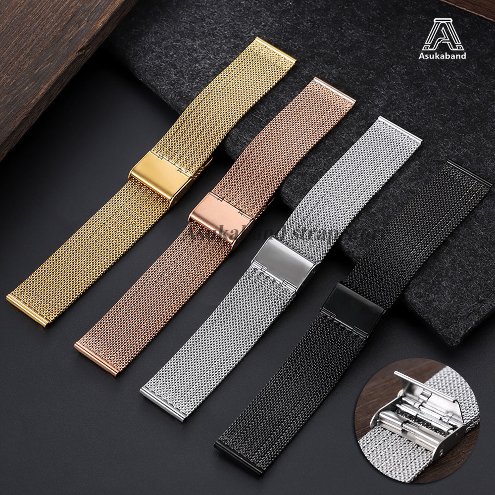 Mesh Strap Metal - Tali Jam Tangan Stainless Steel Milanese