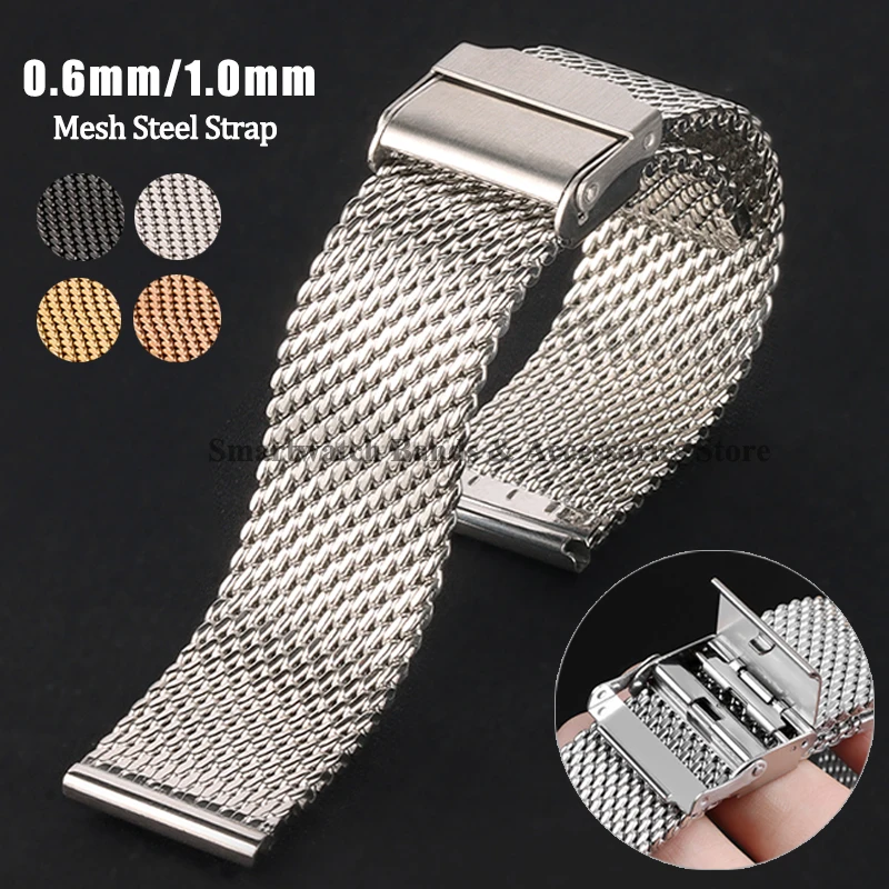 Mesh Strap Metal - Tali Baja Jaring Milan 0.6Mm 1.0Mm