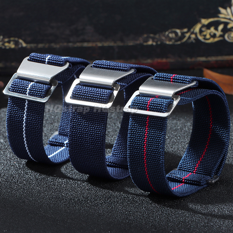 18/20/22Mm Tali Jam Tangan Nil - Parachute Strap Elastic ulasan dan harga