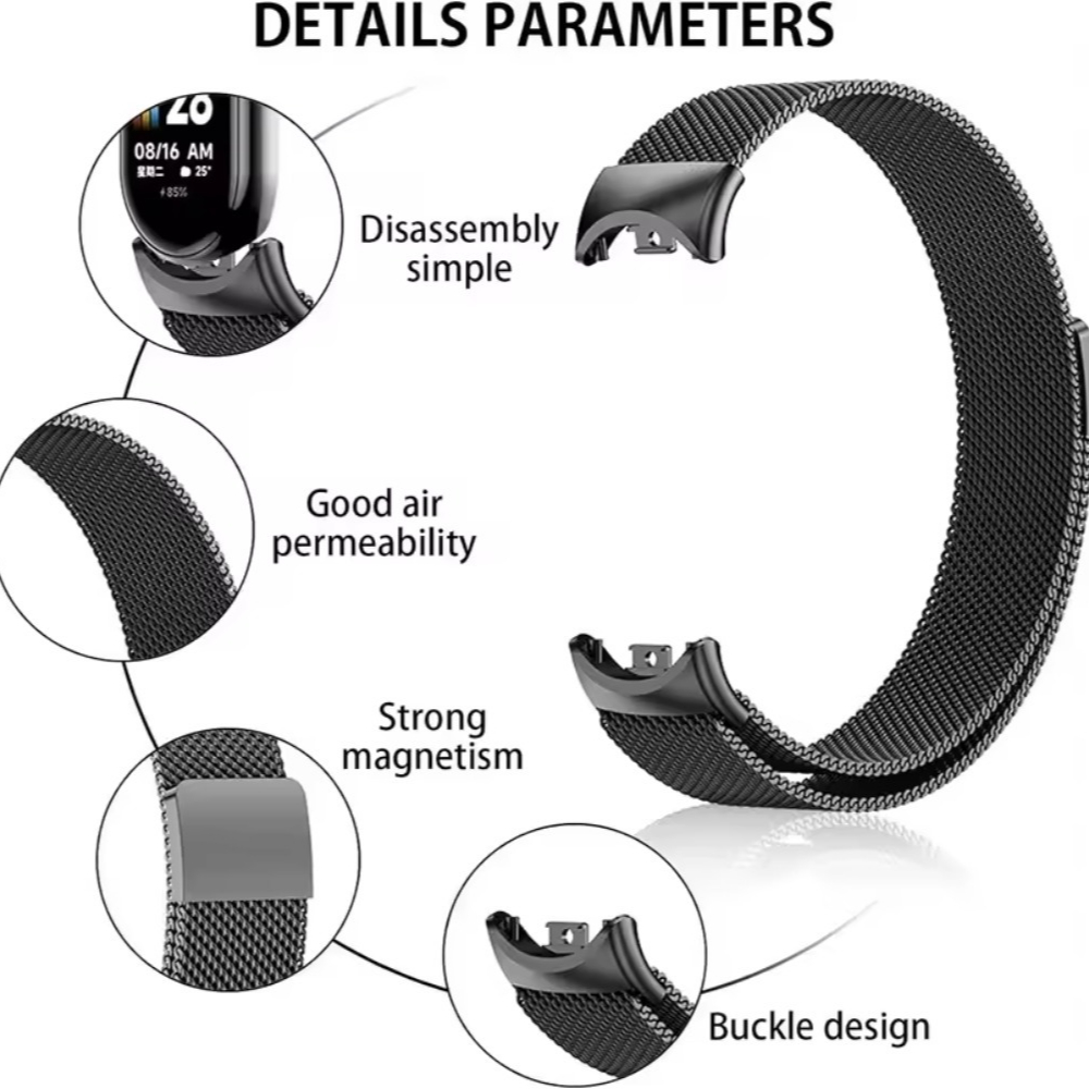 Tali Milanese Loop untuk Xiaom - Milanese Loop Magnetic ulasan dan harga