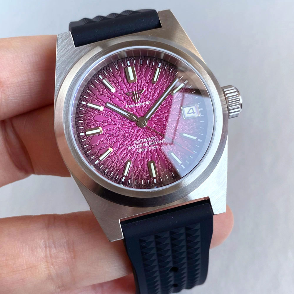 Jam Tangan Mekanik Baru 38mm P - Rubber Strap Diver ulasan dan harga