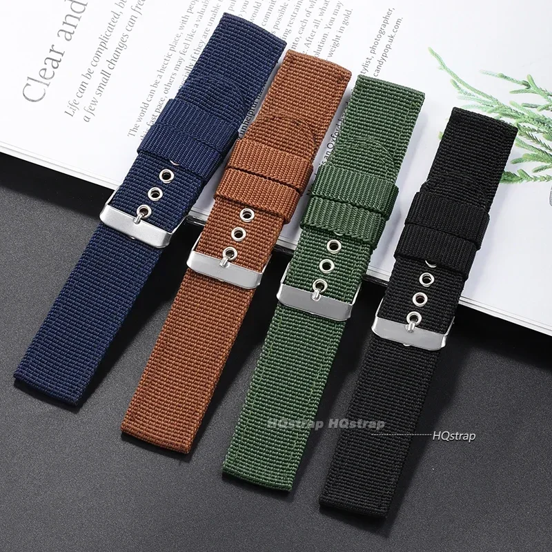 Tali Jam Nilon Coklat Hijau Hi - Nato Strap Nylon ulasan dan harga