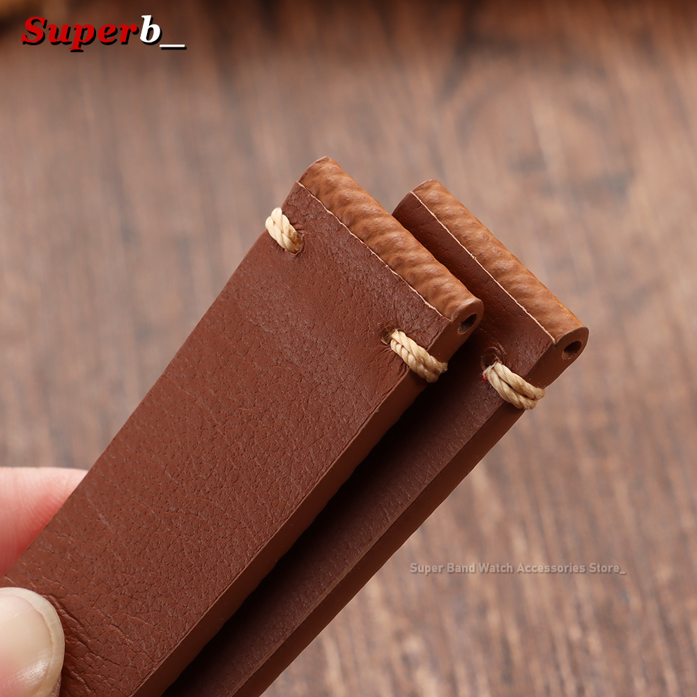 Tali Jam Kulit Sapi Asli Berte - Butterfly Clasp Deployant ulasan dan harga