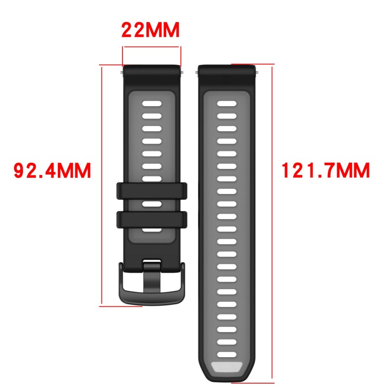 Tali Bicolor 22Mm untuk Garmin - Silicone Watch Band 22Mm ulasan dan harga