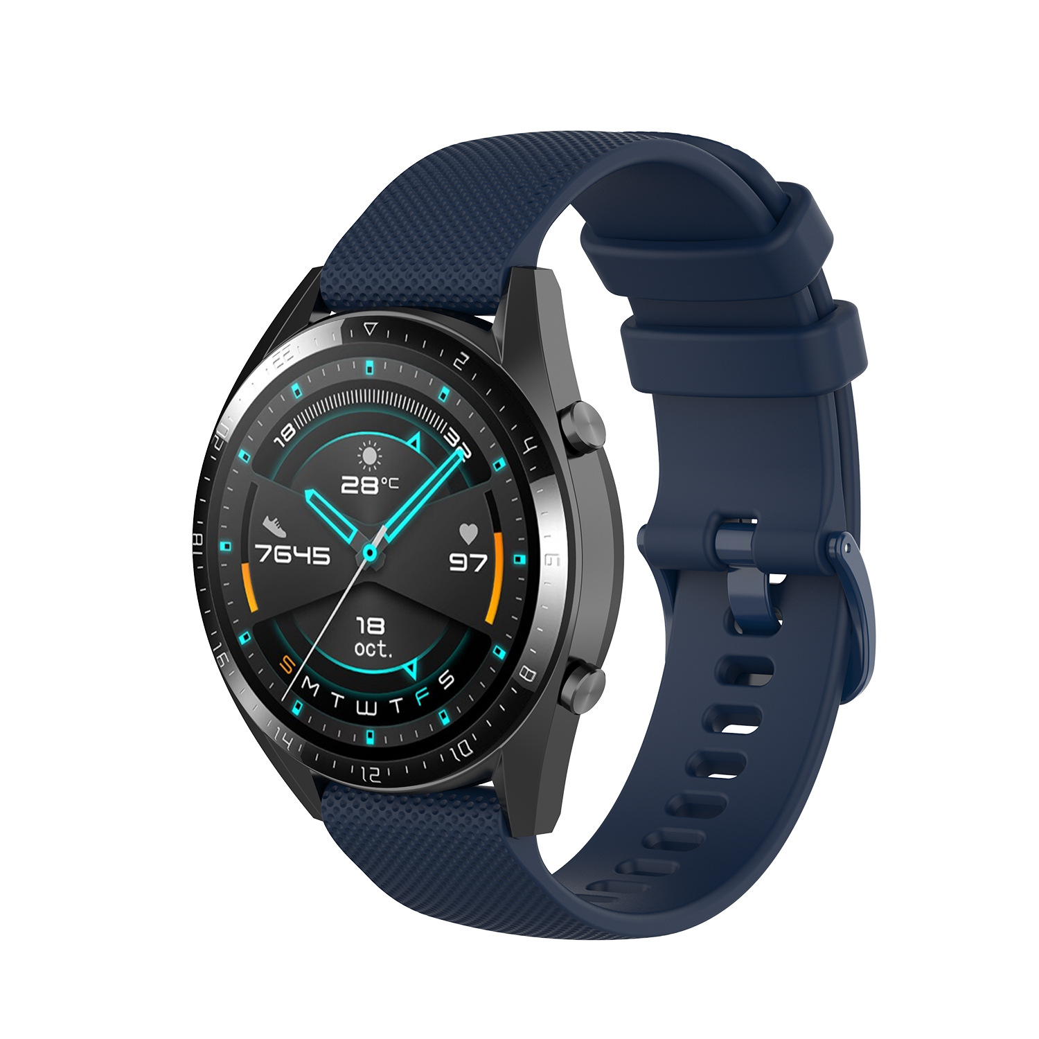 Tali Silikon 18Mm 20Mm 22Mm un - Silicone Watch Band 22Mm ulasan dan harga