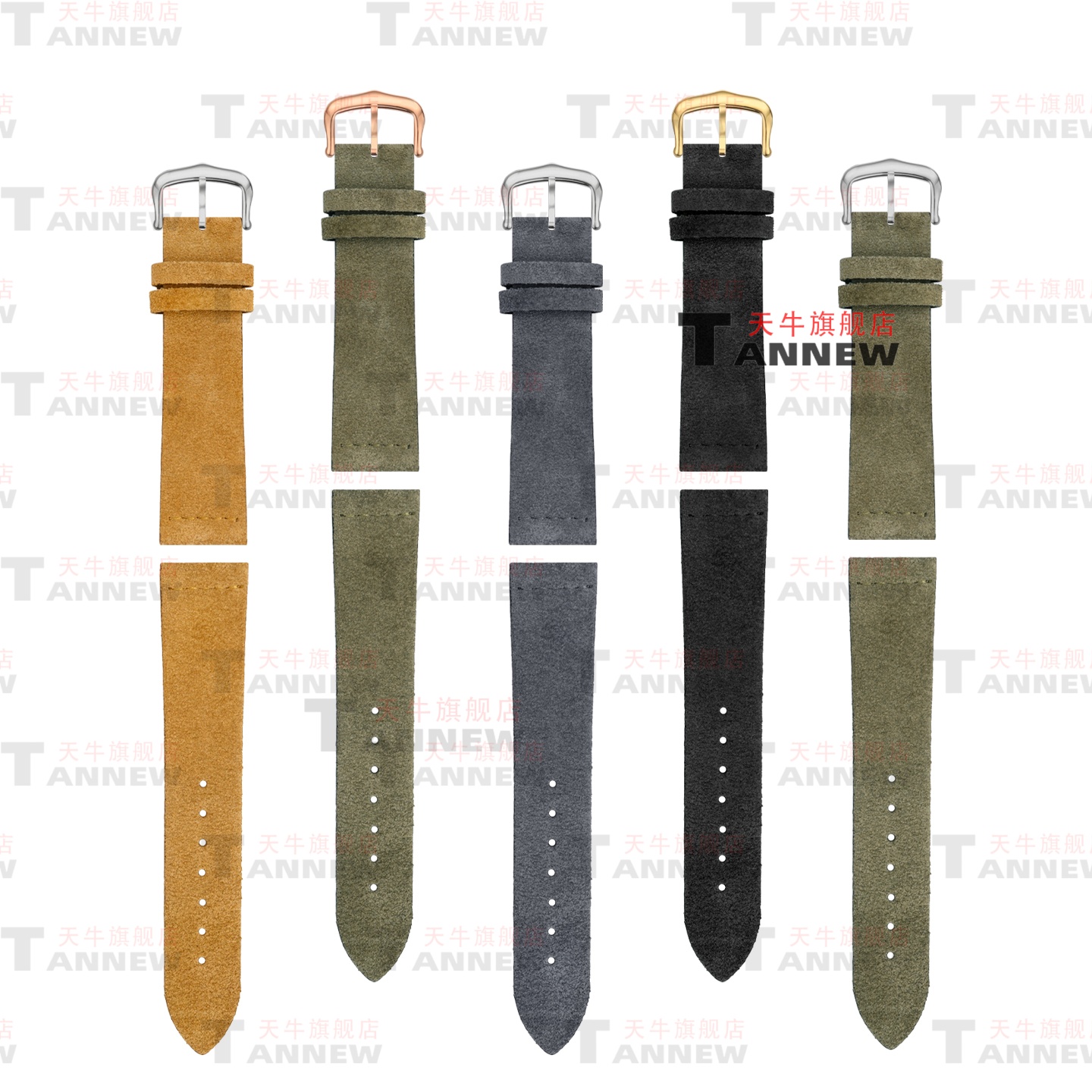 Untuk Seri Cartier Tank, Santo - Suede Strap Watch ulasan dan harga