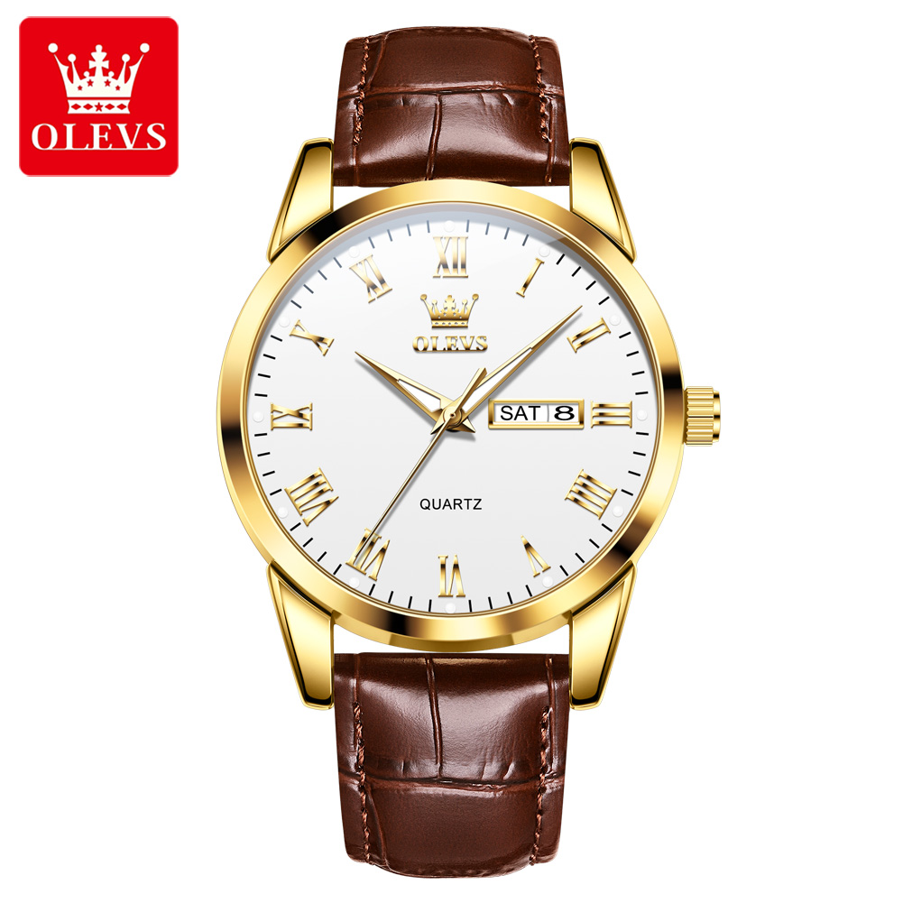 Jam Tangan Quartz Original OLE - Leather Watch Band Men ulasan dan harga