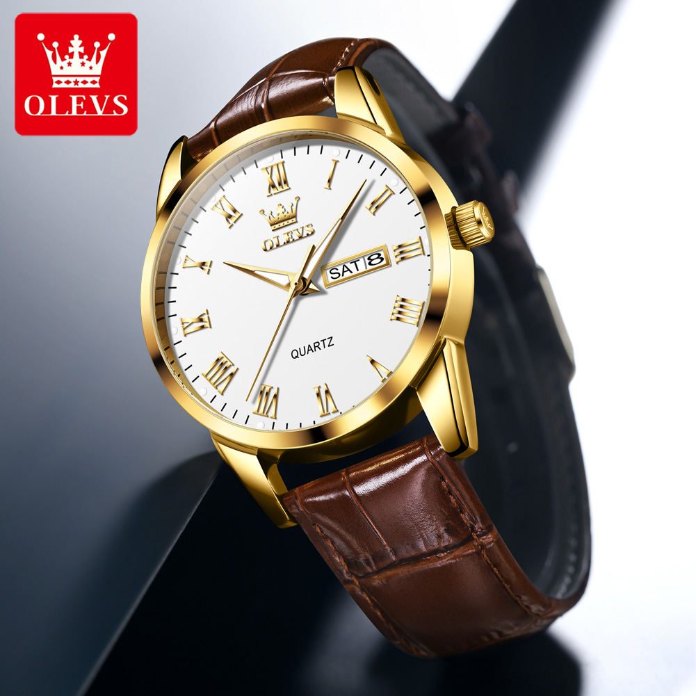 Jam Tangan Quartz Original OLE - Leather Watch Band Men ulasan dan harga