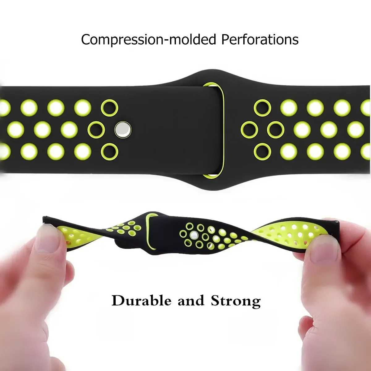 Tali Silikon Warna-warni Venti - Silicone Watch Band 22Mm ulasan dan harga