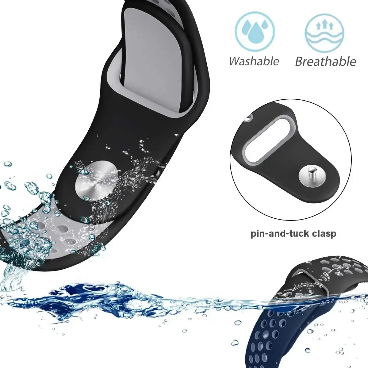 Tali Silikon Warna-warni Venti - Silicone Watch Band 22Mm ulasan dan harga