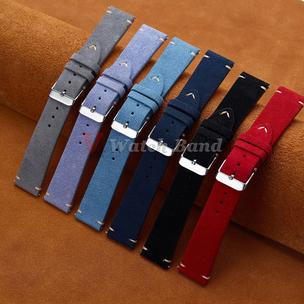 Gelang kulit anak sapi 14mm 16 - Suede Strap Watch ulasan dan harga