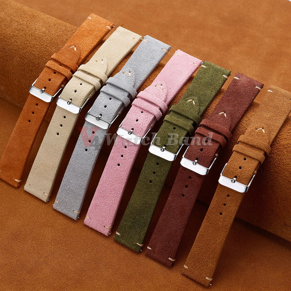 Gelang kulit anak sapi 14mm 16 - Suede Strap Watch ulasan dan harga