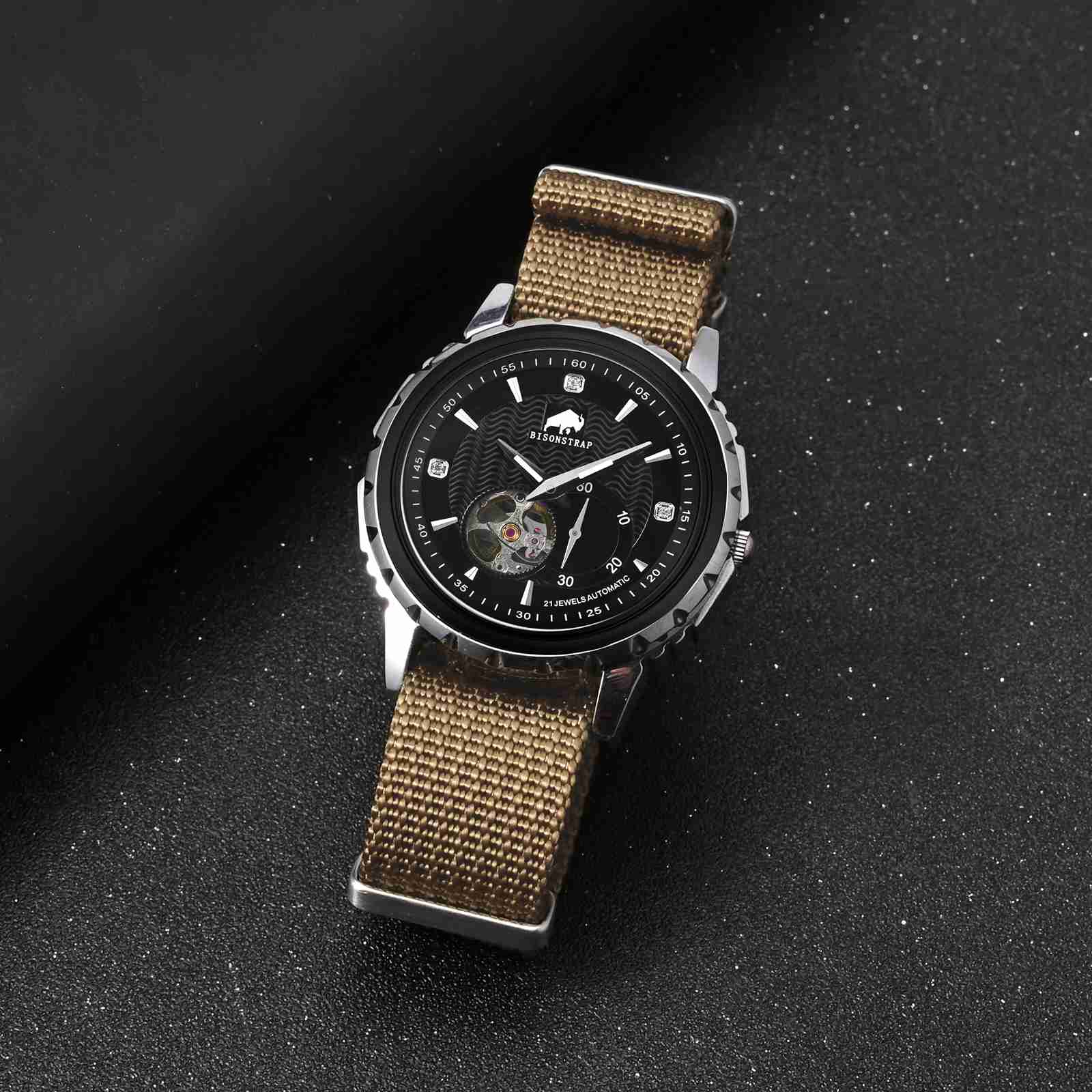 BISONSTRAP jam tangan pria, ta - Nato Strap Nylon ulasan dan harga