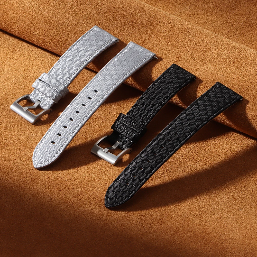 20Mm 22Mm Tali Jam Tangan Kanv - Perlon Strap Woven ulasan dan harga