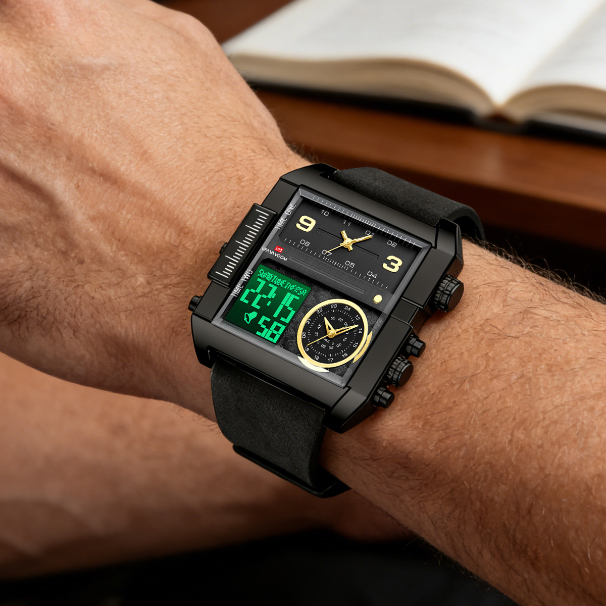 Jam Tangan Elektronik Pria Per - Leather Watch Band Men ulasan dan harga