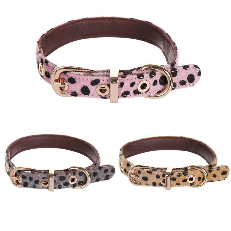 Kerah Anjing Kecil Pola Macan  - Leather Strap Quick Release ulasan dan harga
