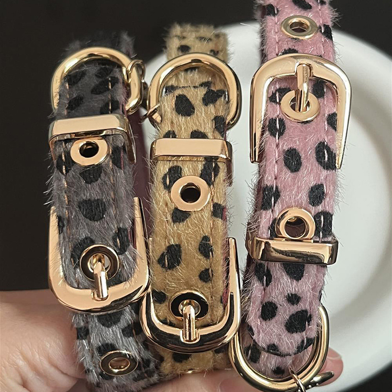 Kerah Anjing Kecil Pola Macan  - Leather Strap Quick Release ulasan dan harga