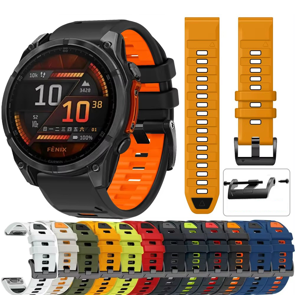 QuickFit 26mm 22mm Tali Jam Ta - Silicone Watch Band 22Mm ulasan dan harga
