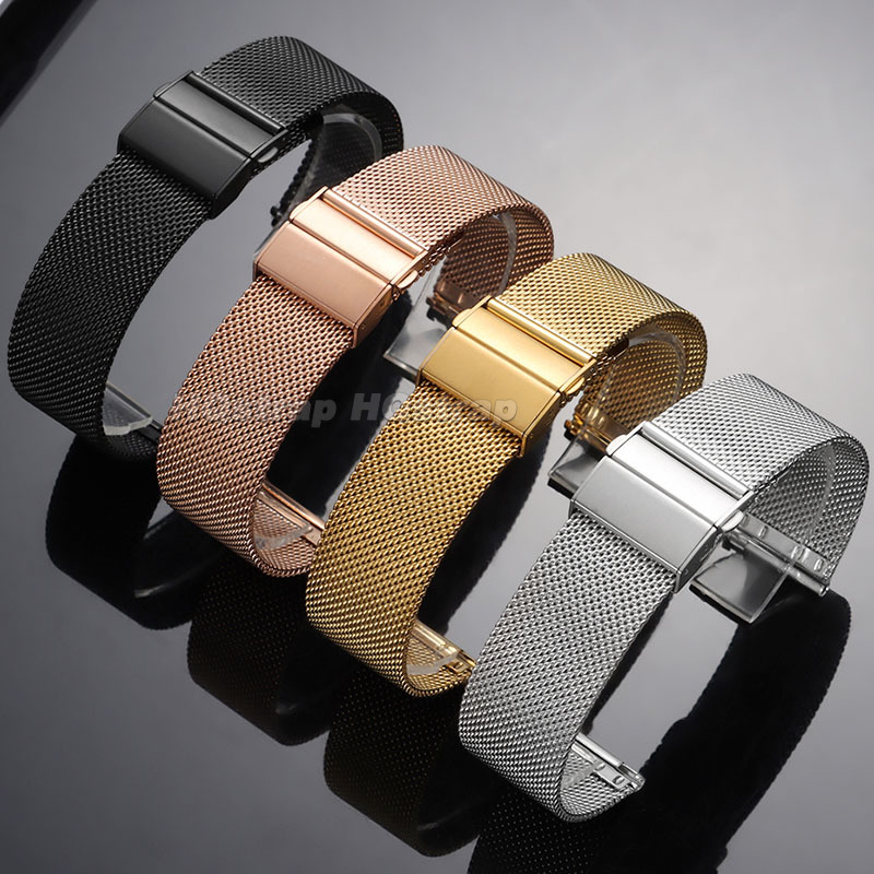 16/18/20/22Mm 0.6Mm Tali Jam T - Mesh Strap Metal ulasan dan harga