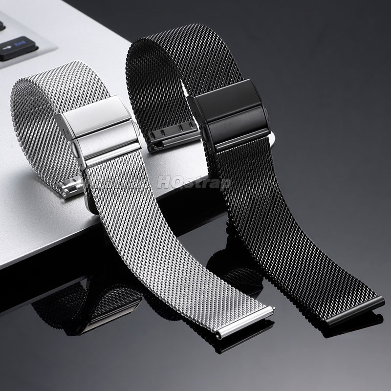 16/18/20/22Mm 0.6Mm Tali Jam T - Mesh Strap Metal ulasan dan harga