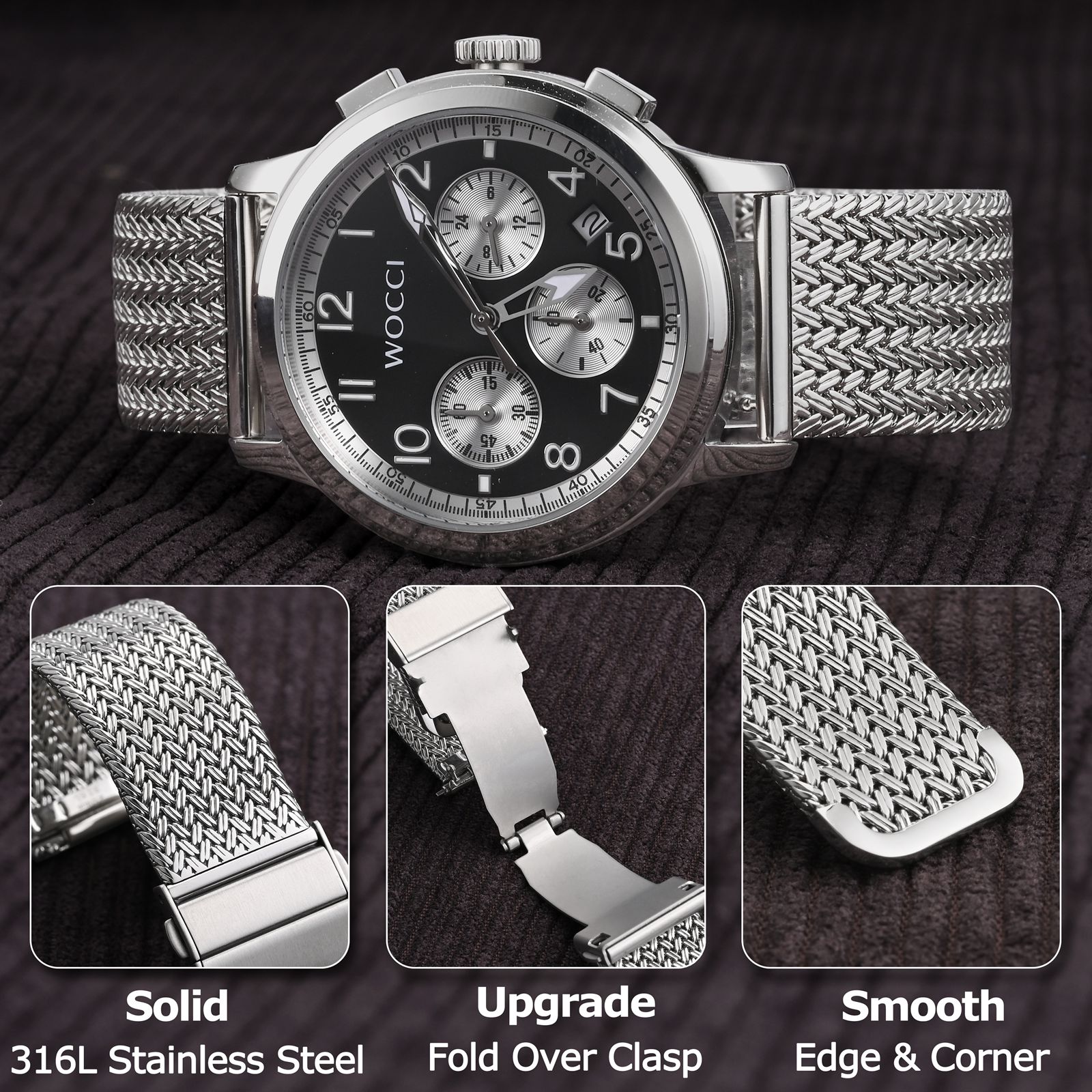 Tali Jam Tangan Logam WOCCI El - Nato Strap Nylon ulasan dan harga