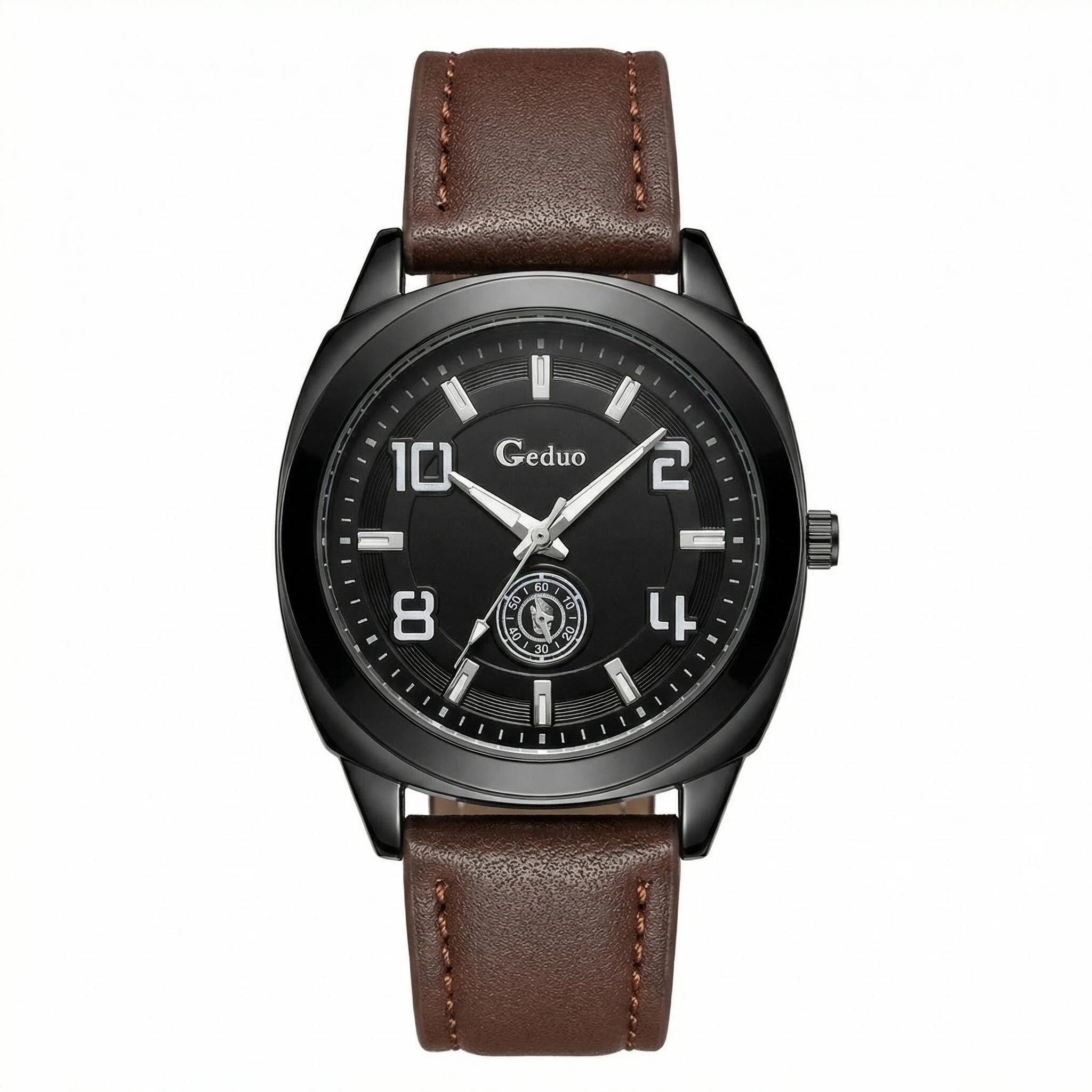 Jam Tangan Kasual Pria Quartz  - Leather Watch Band Men ulasan dan harga