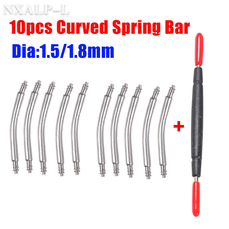10 buah batang pegas melengkun - Curved Spring Bar ulasan dan harga
