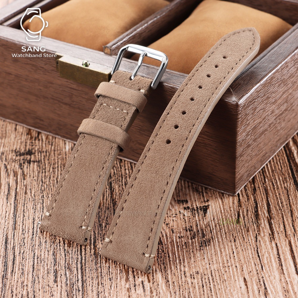 20mm 22mm Tali Jam Tangan Kuli - Suede Strap Watch ulasan dan harga