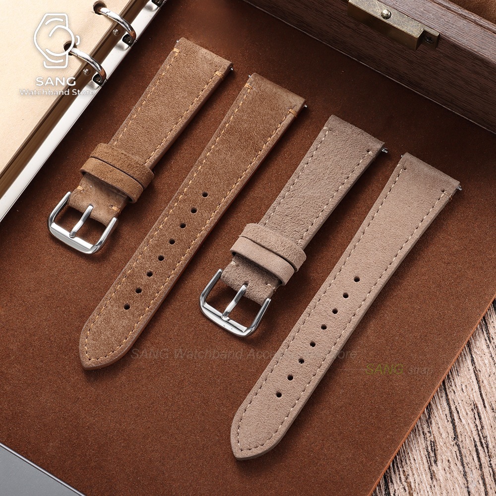 20mm 22mm Tali Jam Tangan Kuli - Suede Strap Watch ulasan dan harga