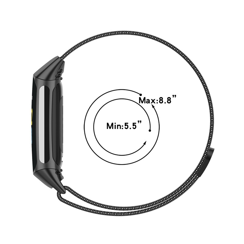 Gelang logam untuk Fitbit Char - Milanese Loop Magnetic ulasan dan harga