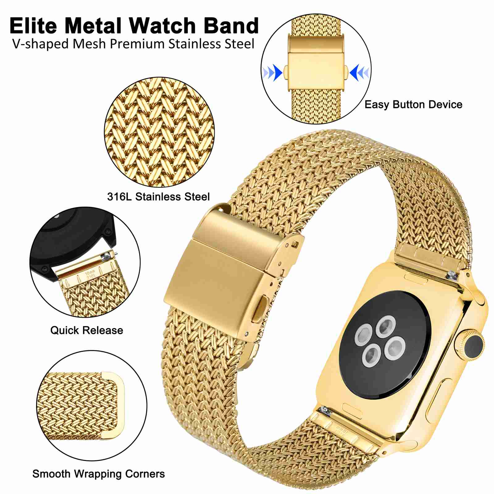 WOCCI gelang jam tangan logam  - Mesh Strap Metal ulasan dan harga