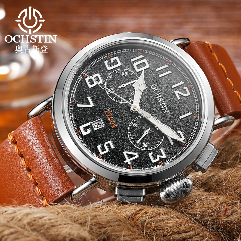 OCHSTIN Jam Tangan Kuarsa Pria - Leather Watch Band Men ulasan dan harga